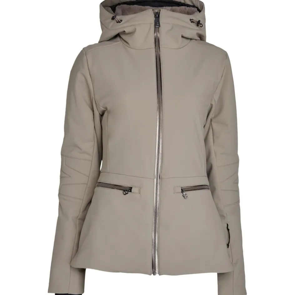 8848 Altitude Ski Jassen|Wintersport* Vienna softshell winterjas dames beige