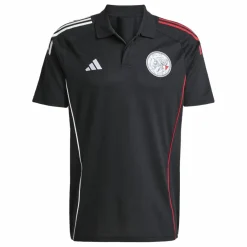 adidas Voetbalkleding*Ajax Tiro 25 polo heren black white bold red