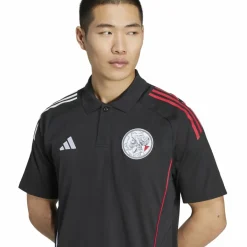 adidas Voetbalkleding*Ajax Tiro 25 polo heren black white bold red