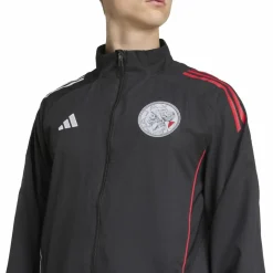 adidas Voetbalkleding*Ajax Tiro 25 trainingsjack heren black white bold red
