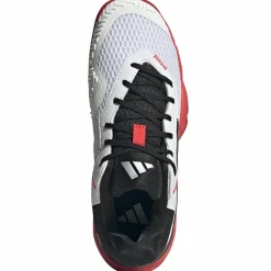 adidas Tennisschoenen*Barricade tennisschoenen junior cloud white core black lucid red