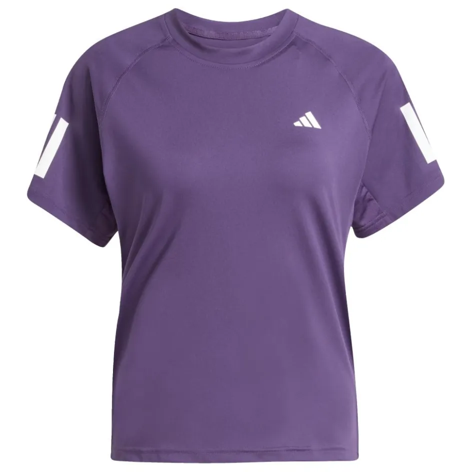 adidas Tenniskleding*Club 3-Stripes Climacool tennisshirt dames burgundy
