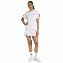 adidas Tenniskleding*Club 3-stripes tennisshirt dames white
