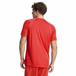 adidas Tenniskleding*Club 3-stripes tennisshirt heren semi lucid red