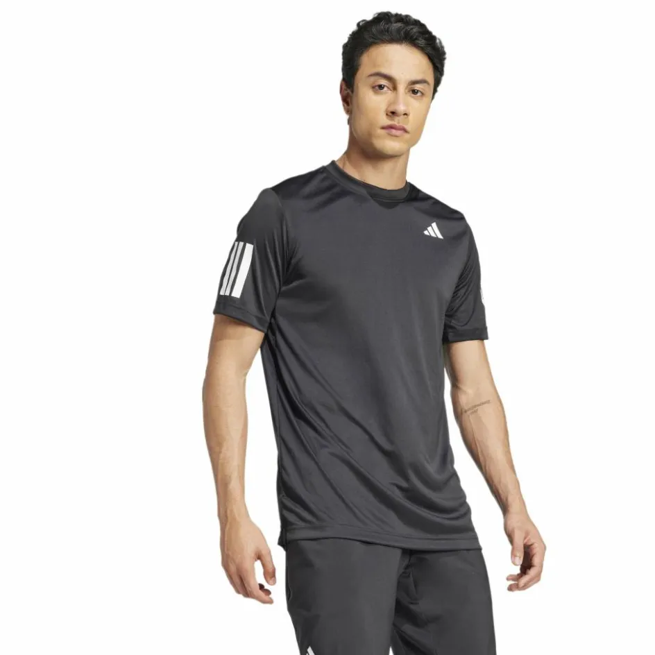 adidas Tenniskleding*Club 3-stripes tennisshirt heren black