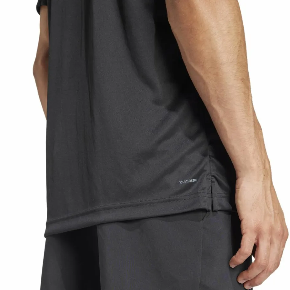 adidas Tenniskleding*Club 3-stripes tennisshirt heren black