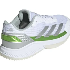 adidas Padelschoenen*Courtquick padelschoenen dames cloud white silver metallic lucid lemon