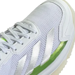 adidas Padelschoenen*Courtquick padelschoenen dames cloud white silver metallic lucid lemon
