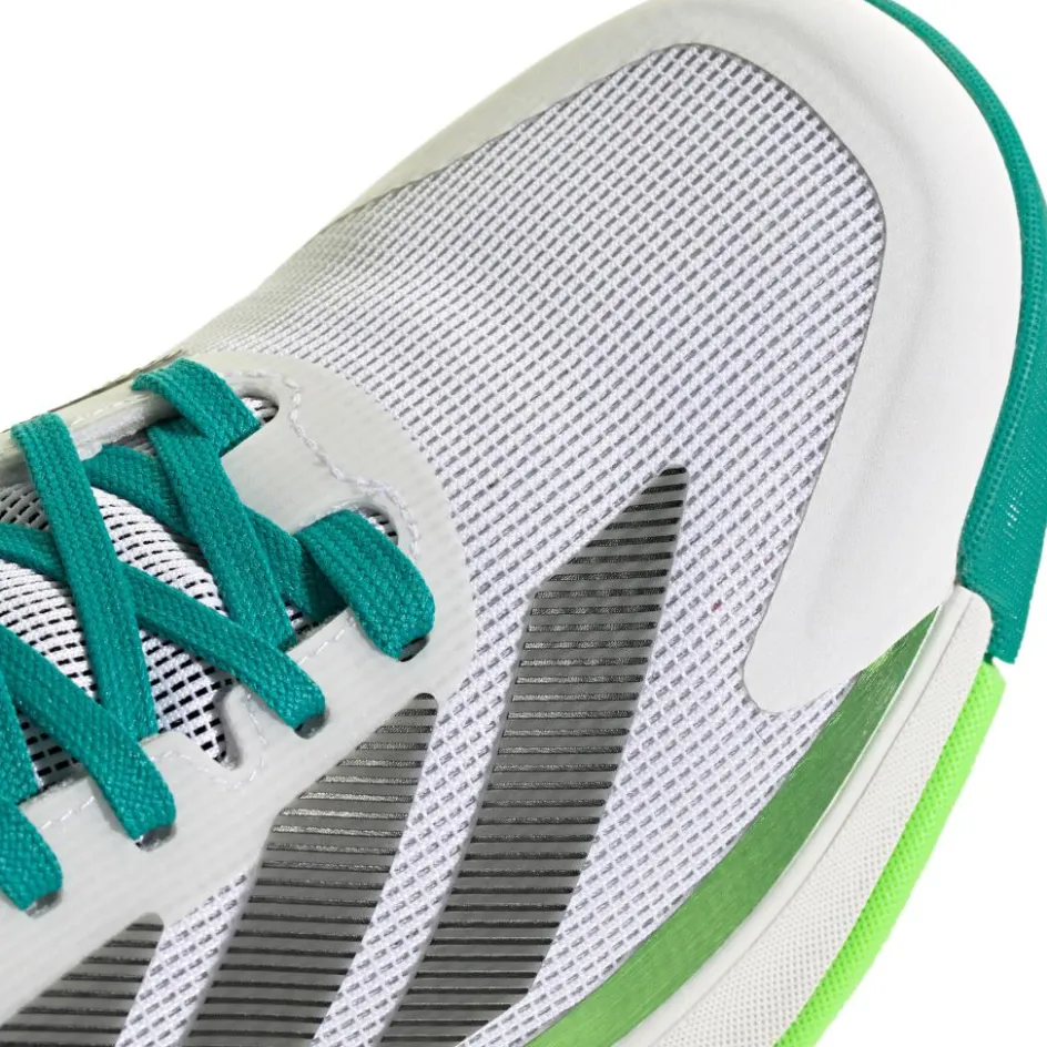 adidas Padelschoenen*Crazyquick Boost padelschoenen heren cloud white core black lime burst