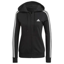 adidas Trainingsjack*Essentials French Terry 3-Stripes trainingsjack dames black