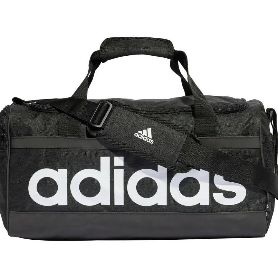 adidas Sporttas|Voetbaltas*Essentials Linear sporttas medium black white