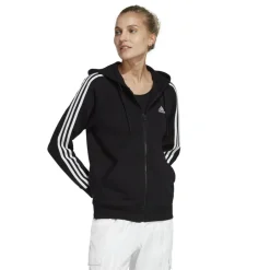 adidas Truien & Vesten*Essentials 3-Stripes French Terry vest dames black white