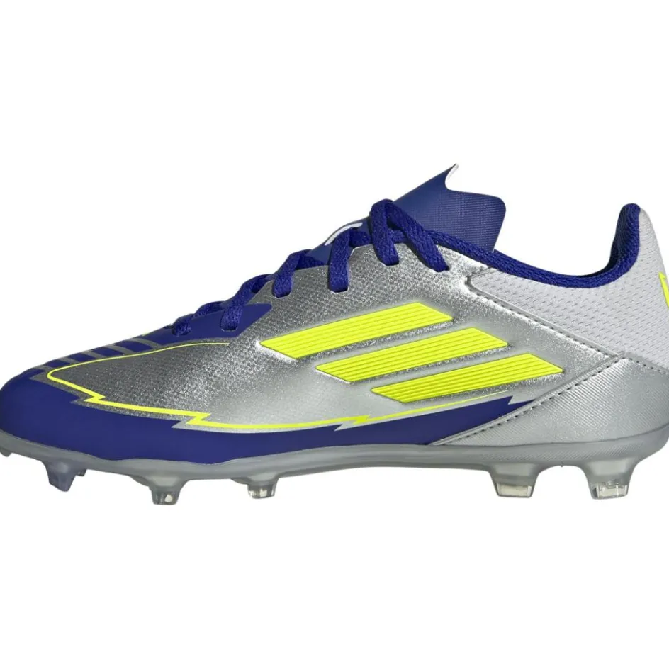 adidas Voetbalschoenen*F50 League Messi FG MG voetbalschoenen junior silver metallic solar yellow lucid blue