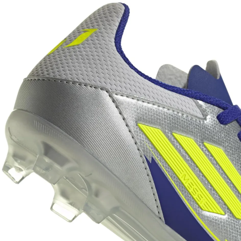 adidas Voetbalschoenen*F50 League Messi FG MG voetbalschoenen junior silver metallic solar yellow lucid blue