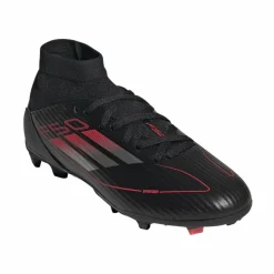 adidas Voetbalschoenen*F50 League Mid FG MG voetbalschoenen junior core black iron metallic lucid red