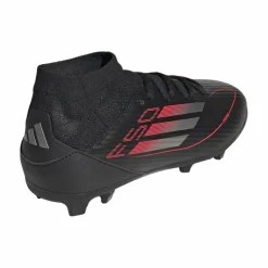 adidas Voetbalschoenen*F50 League Mid FG MG voetbalschoenen junior core black iron metallic lucid red