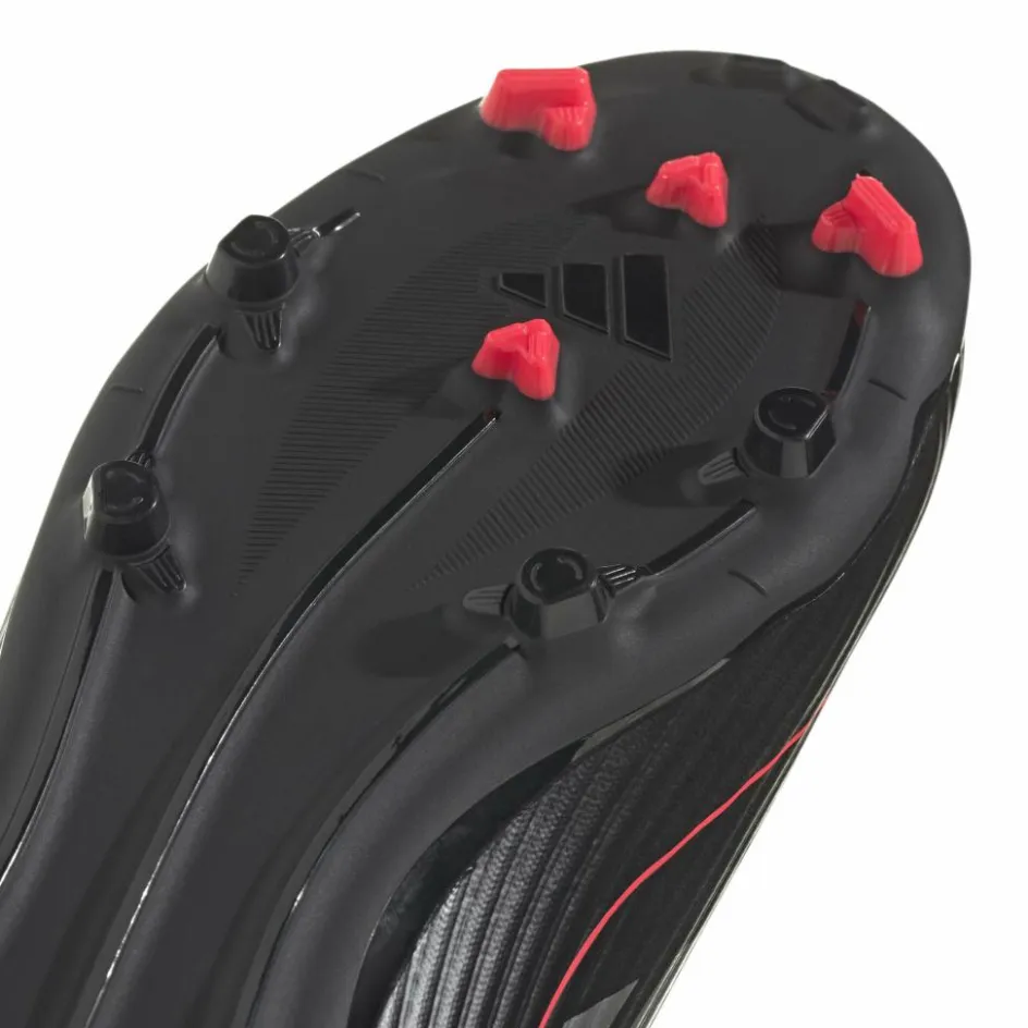 adidas Voetbalschoenen*F50 League Mid FG MG voetbalschoenen junior core black iron metallic lucid red