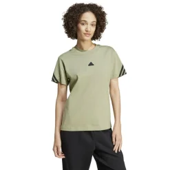 adidas Shirts, Polo's & Blouses*Future Icons 3-Stripes shirt dames tent green