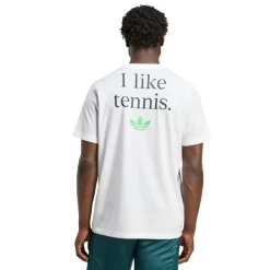 adidas Tenniskleding*Graphic tennisshirt heren white