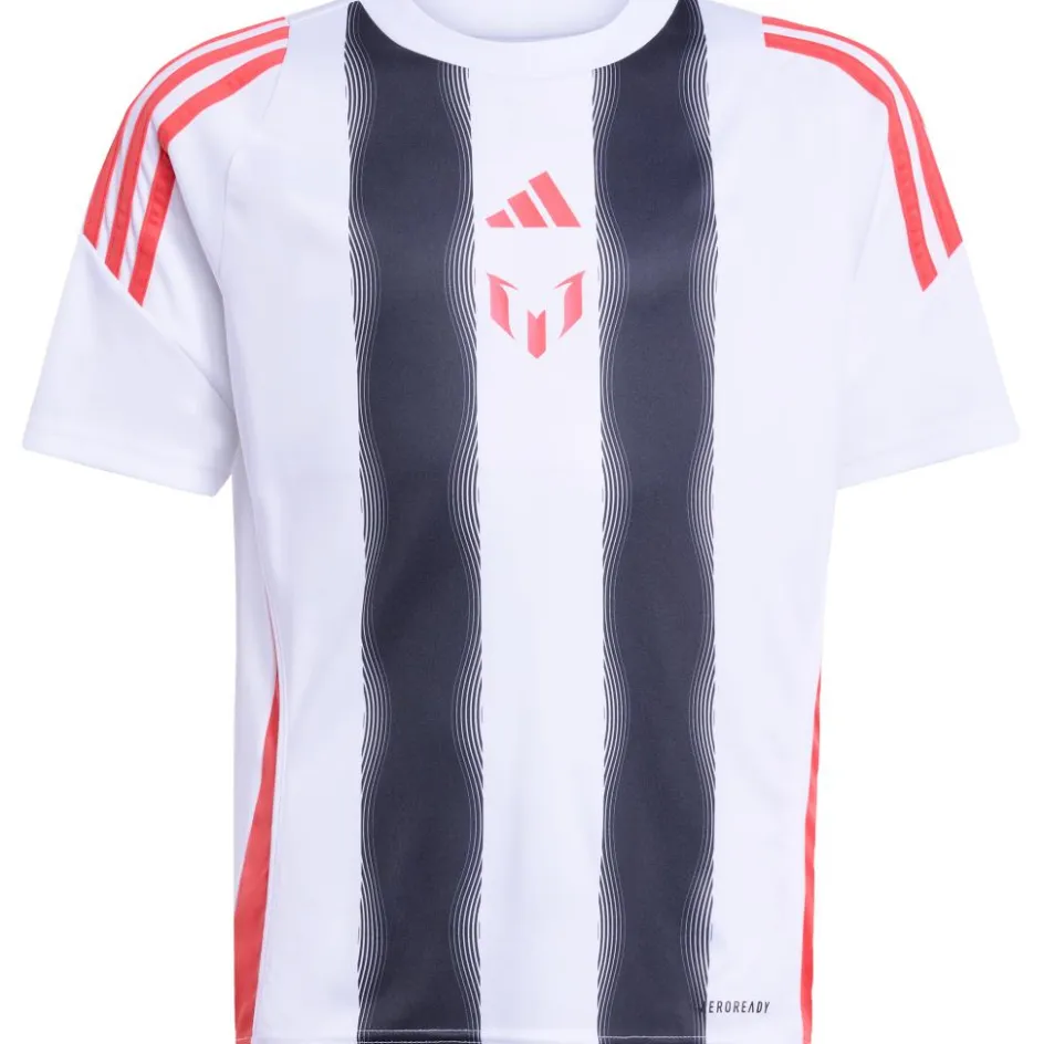 adidas Voetbalkleding*Messi voetbalshirt junior white semi lucid red