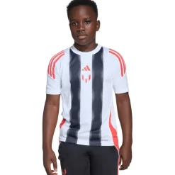 adidas Voetbalkleding*Messi voetbalshirt junior white semi lucid red
