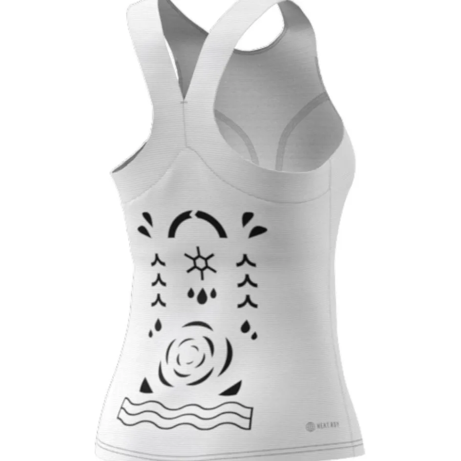 adidas Tenniskleding*Par T Y tennis tanktop dames white black