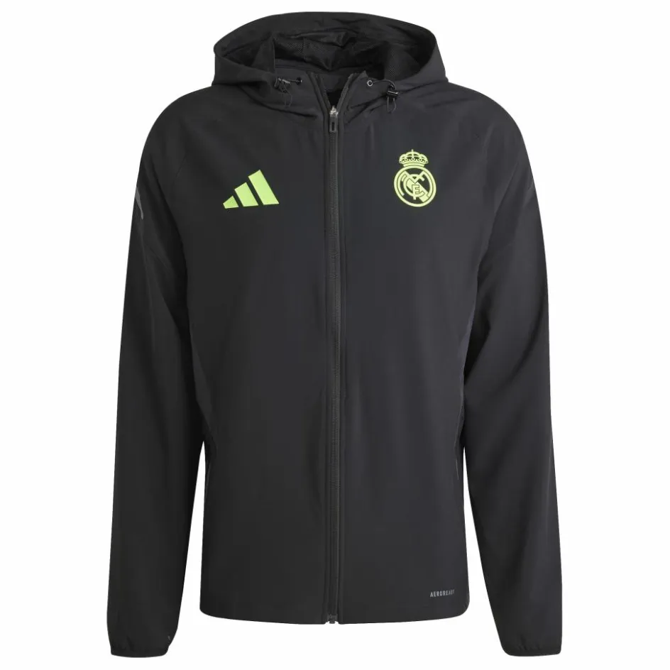 adidas Voetbalkleding*Real Madrid Tiro 25 Pro Vis Tech trainingsjack heren black