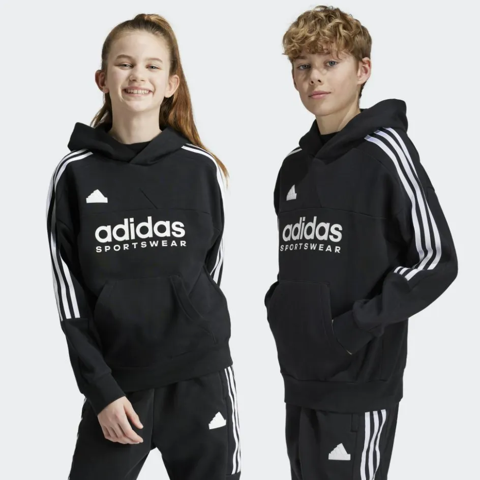 adidas Sport Trui*Tiro fleece hoodie junior black white