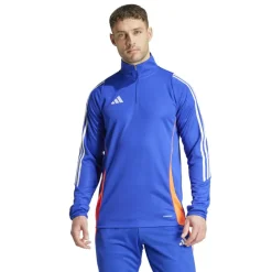 adidas Voetbalkleding*Tiro trainingsshirt heren 24 lucid blue white app solar red