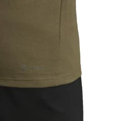 adidas Sportshirt*Train Essentials Seasonal Logo trainingsshirt  heren olive strata