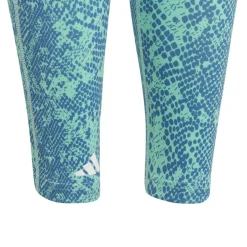 adidas Sportbroek*Train Icons Optime sportlegging junior easy green  blue fusion white