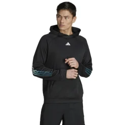 adidas Sport Trui*Train Icons 3-Stripes hoodie heren black arctic night white