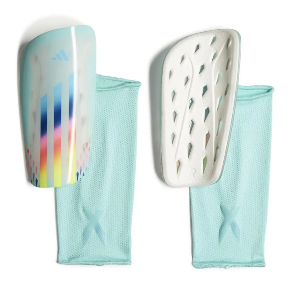 adidas Scheenbeschermers Voetbal*X Speedportal League scheenbeschermers clear aqua solar red