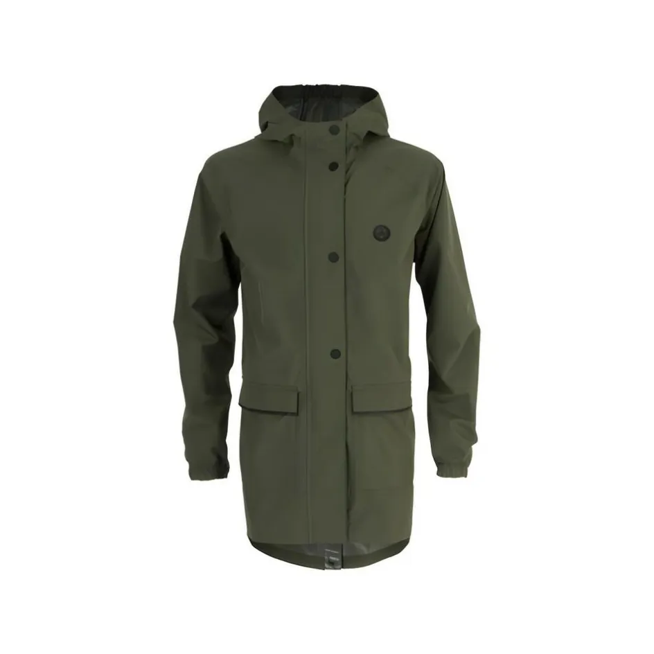 Agu Regenkleding & -Laarzen*Go Kids Parka Essential regenjas junior army green - 122 - 128