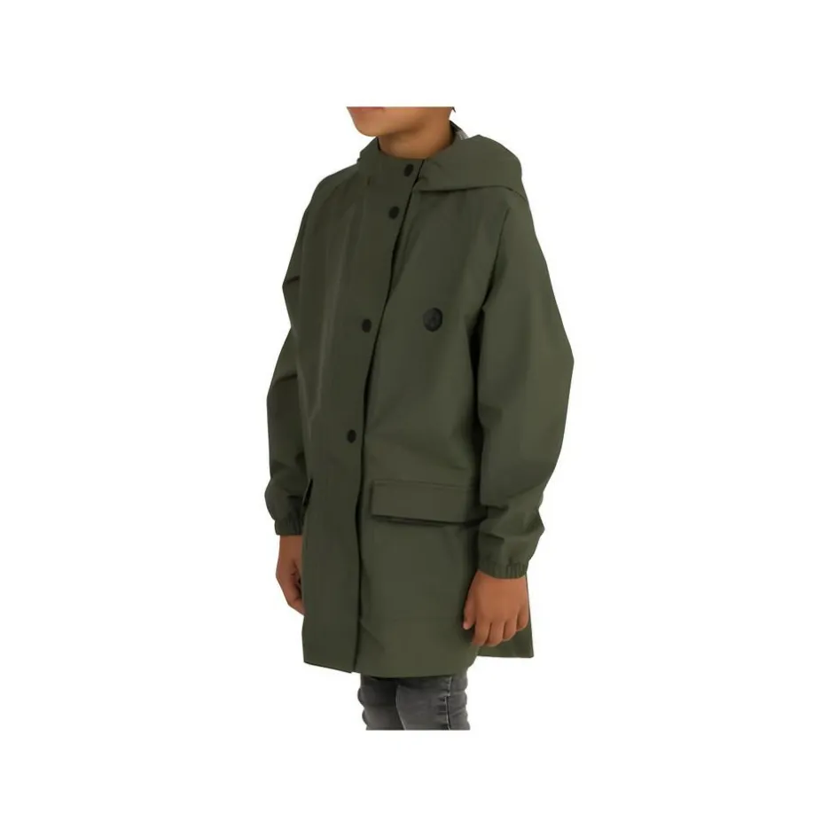 Agu Regenkleding & -Laarzen*Go Kids Parka Essential regenjas junior army green - 122 - 128