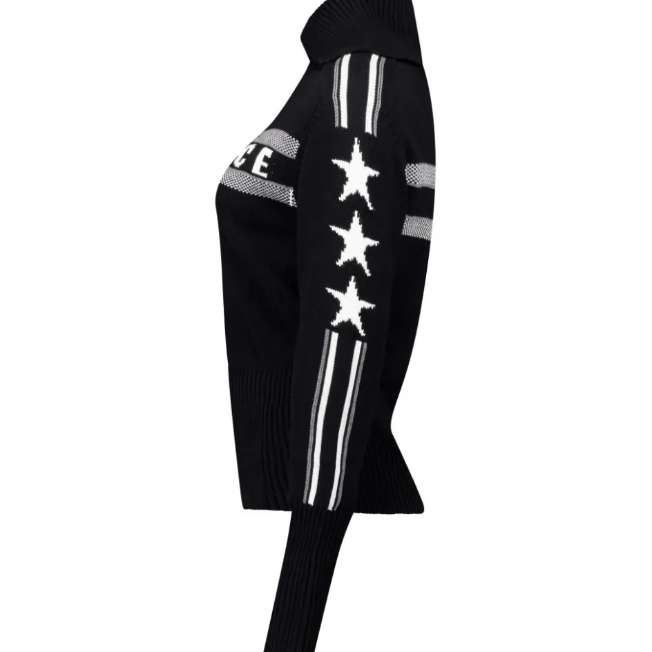 Airforce Ski Truien|Wintersport*Eldora Mountain Knit sweater dames true black