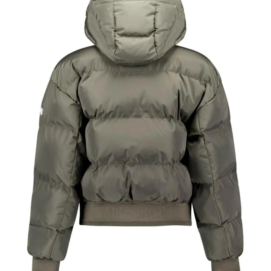 Airforce Ski Jassen|Wintersport*Northstar Bomber winterjas dames beluga