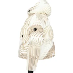 Airforce Ski Jassen|Wintersport*Sun Peaks Moiré winterjas dames white beige mist