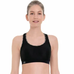 Anita Sportbh's*Delta Top sport bh dames black