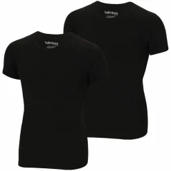 Apollo Sportondergoed*Bamboo O-hals shirt heren black 2-pack