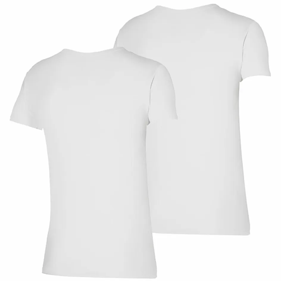 Apollo Sportondergoed*Bamboo V-hals shirt heren white 2-pack
