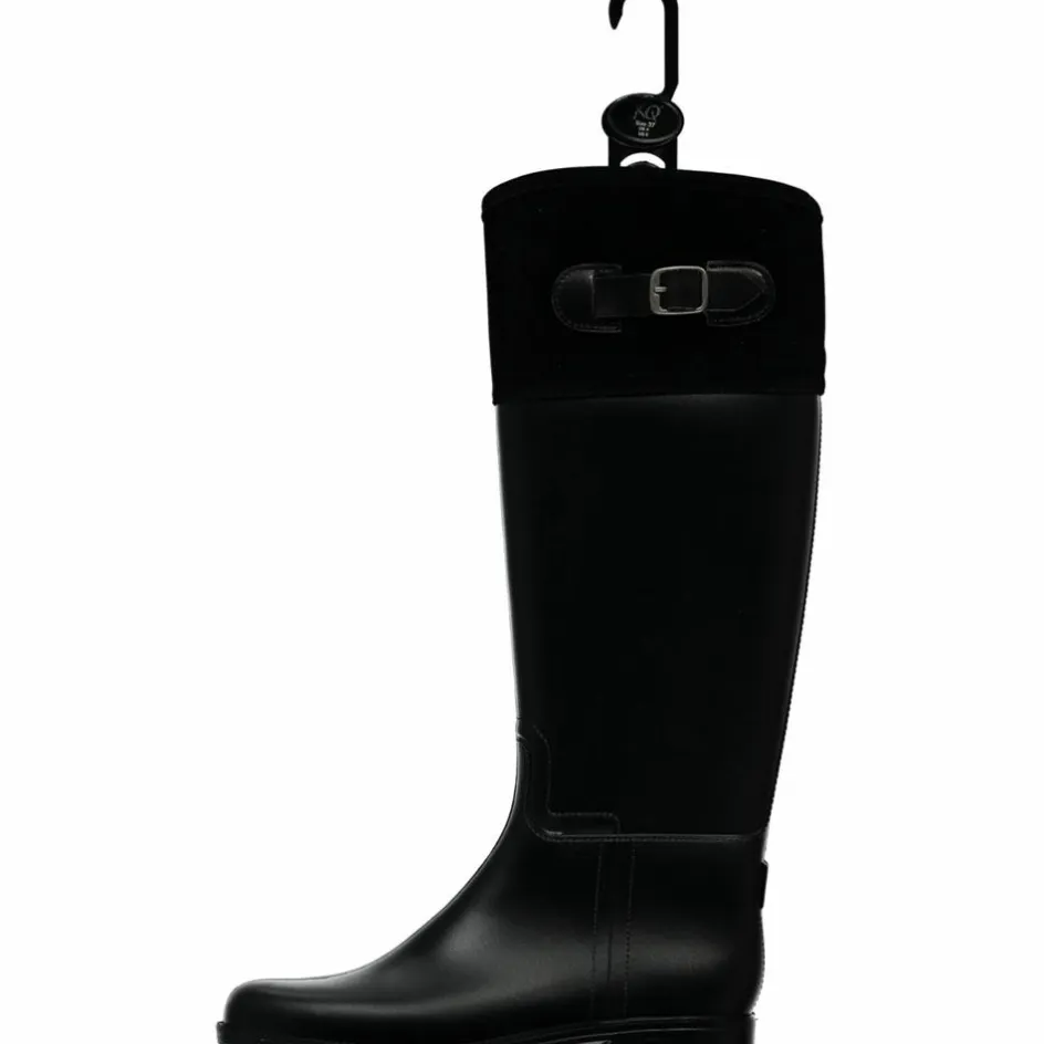 Apollo Regenkleding & -Laarzen*Hoog regenlaarzen met gesp dames black