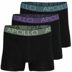 Apollo Sportondergoed*Onderbroek heren black 3-pack