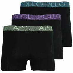 Apollo Sportondergoed*Onderbroek heren black 3-pack