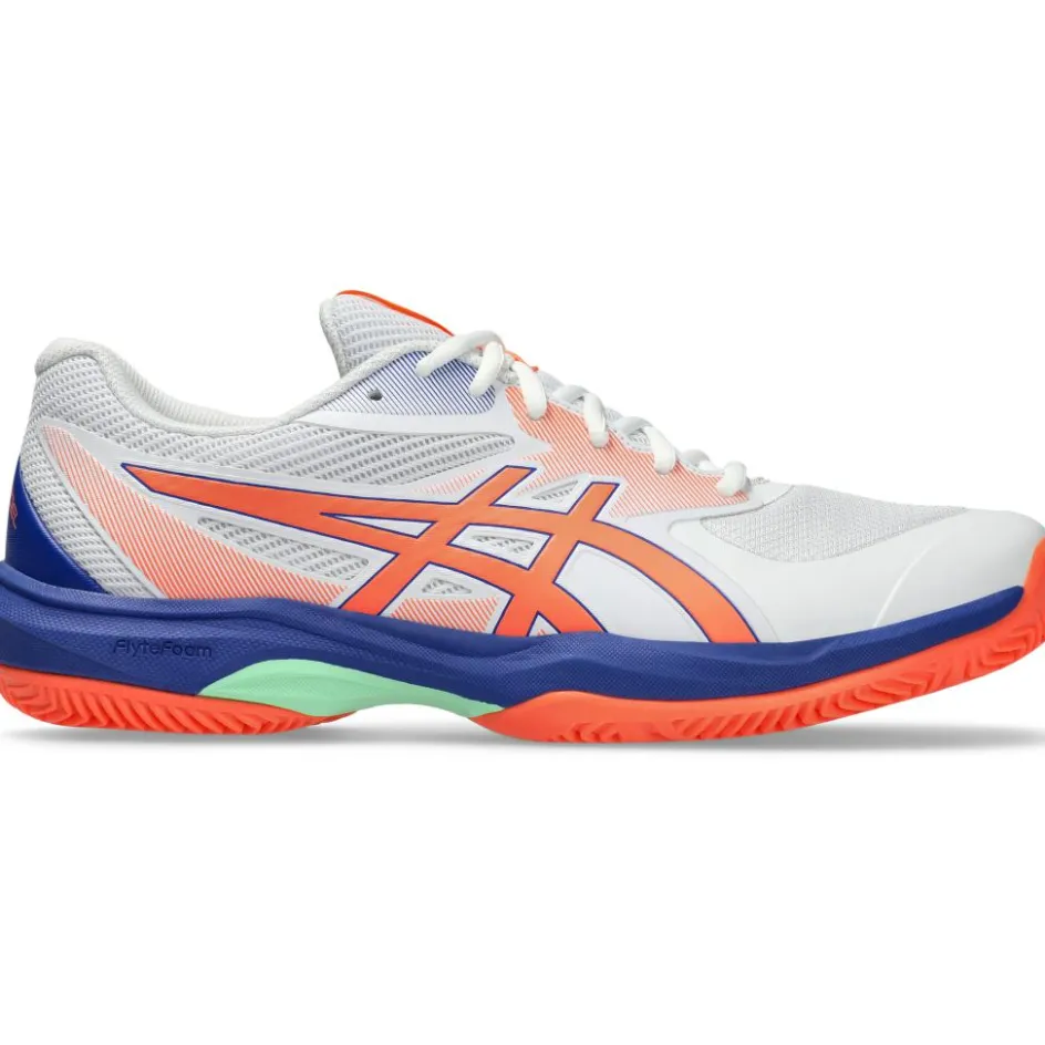 Asics Padelschoenen*GAME FF padelschoen heren white vivid coral