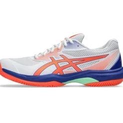 Asics Padelschoenen*GAME FF padelschoen heren white vivid coral