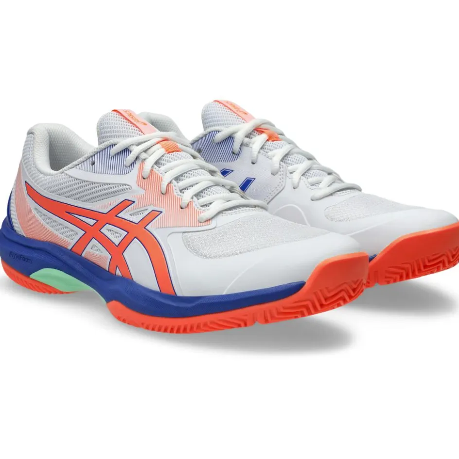 Asics Padelschoenen*GAME FF padelschoen heren white vivid coral