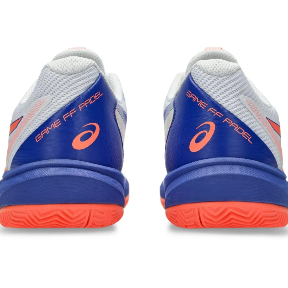 Asics Padelschoenen*GAME FF padelschoen heren white vivid coral