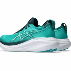 Asics Hardloopschoenen*Gel-Nimbus 27 hardloopschoenen heren wave teal saxon green