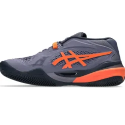 Asics Tennisschoenen*Gel-Resolution X Clay tennisschoenen heren greyish purple nova orange